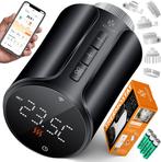 Slimme Radiatorknop - Thermostaatkop - LCD-scherm - Zwart -, Doe-het-zelf en Verbouw, Thermostaten, Verzenden, Zo goed als nieuw