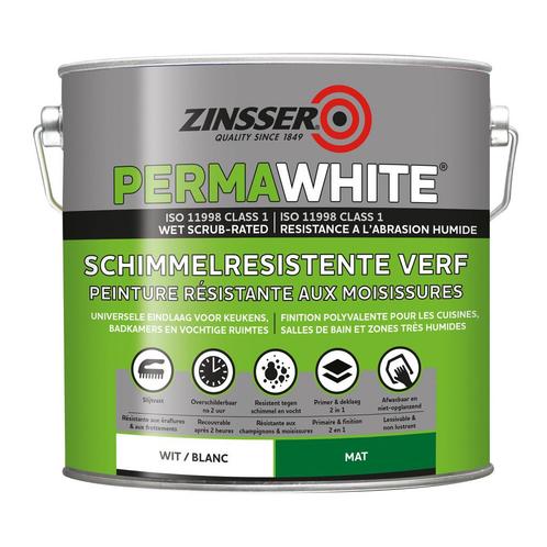 Perma-White Matt Wit en Lichte Kleuren 10 liter, Doe-het-zelf en Verbouw, Verf, Beits en Lak, Nieuw, Ophalen of Verzenden