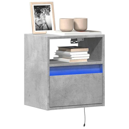 vidaXL Tv-wandmeubel met LED-verlichting 41x31x45 cm, Huis en Inrichting, Kasten | Televisiemeubels, Nieuw, Overige houtsoorten