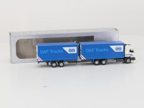Schaal 1:50 Tekno DAF 95 Concept met aanhanger #7015, Hobby en Vrije tijd, Modelauto's | 1:50, Gebruikt, Tekno, Ophalen of Verzenden