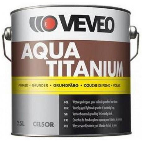 VEVEO Aqua Titanium Primer - Wit of Lichte Kleuren - 1 liter, Doe-het-zelf en Verbouw, Verf, Beits en Lak, Nieuw