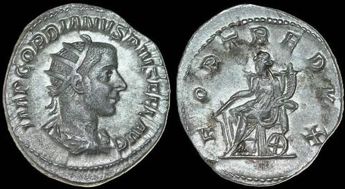 Ad 238-244 n Chr Gordian Iii ad 238-244 Ar Antoninianus 2..., Postzegels en Munten, Munten | Europa | Niet-Euromunten, Verzenden