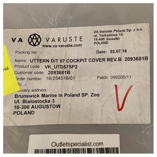 Bieden: Black Canvas Cockpit Cover for Uttern D/T 57 - VK_U, Watersport en Boten, Bootonderdelen, Nieuw, Zeilboot of Motorboot