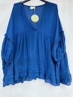 Oversized katoenen blouse tuniek - driekwart mouwen -, Nieuw