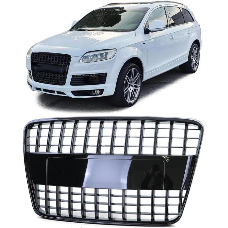 Grill Audi Q7 4L 05-09 Honingraad Glans zwart, Auto-onderdelen, Overige Auto-onderdelen, Ophalen of Verzenden