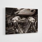 Glasschilderij – Harley Davidson – 60x90cm, Huis en Inrichting, Woonaccessoires | Schilderijen, Tekeningen en Foto's, Nieuw, 75 tot 100 cm