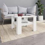 vidaXL Salontafel 60x60x42 cm bewerkt hout wit, Huis en Inrichting, Tafels | Salontafels, 50 tot 100 cm, Verzenden, Nieuw, 50 tot 100 cm