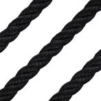10mm Landvast & Ankerlijn 3-Strengs Polyester Zwart, Watersport en Boten, Bootonderdelen, Ophalen of Verzenden, Nieuw