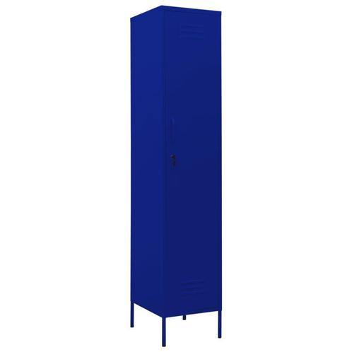 Stalen Lockerkast 180cm - Retourdeal - Marineblauw, OP=OP!, Huis en Inrichting, Kasten | Lockerkasten, Nieuw, Ophalen of Verzenden