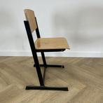 Eromes schoolstoel / stapelstoel zithoogte 46 cm, beuken -, Huis en Inrichting, Stoelen, Gebruikt, Zwart, Ophalen of Verzenden