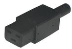 Ratio Electric C19 Stekker Recht 16A Zwart - 70454, Verzenden, Nieuw, Overige typen
