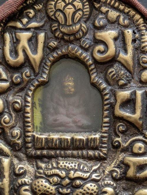 Gau amulet box - Koper - Nepal - Eind 20e eeuw, Antiek en Kunst, Kunst | Niet-Westerse kunst
