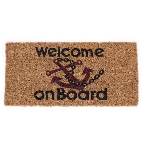 Kokosmat Welcome on Board 35 x 70 cm, Watersport en Boten, Overige Watersport en Boten, Nieuw, Ophalen of Verzenden