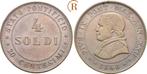 4 Soldi ohne Muenzzeichen !! 1868 Vatikan: Pius Ix, 1866-..., Postzegels en Munten, Munten | Europa | Niet-Euromunten, Verzenden