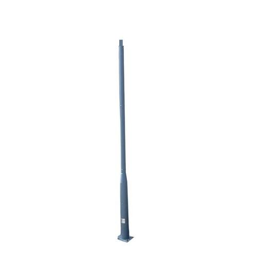 Budget lantaarnpaal-lichtmast met voetplaat grijs, lengt..., Tuin en Terras, Overige Tuin en Terras