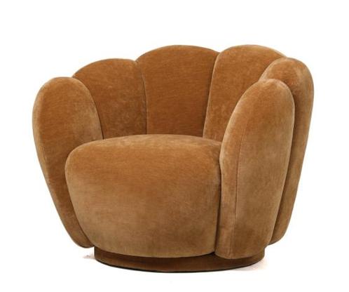 Schelp Fauteuil ‘Liora’ | Draaisysteem | Amber Oak | 93x81x7, Huis en Inrichting, Fauteuils, Ophalen