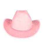 Cowboyhoed Velvet Roze, Nieuw, Verzenden