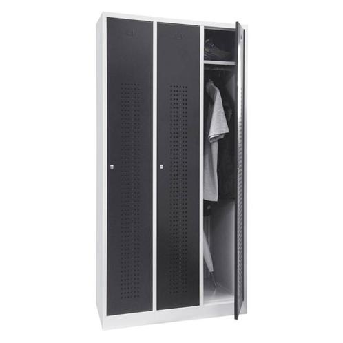 -17% Lockerkast Premium 3-deurs - Grijs, Huis en Inrichting, Kasten | Lockerkasten, Nieuw, Verzenden