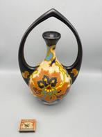 Art Nouveau vaas – meerkleurig plateel – Regina Gouda, model