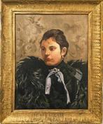 Edoardo Tofano (1838–1920), a firma di - Giovane nobildonna, Antiek en Kunst