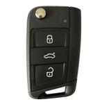 Volkswagen klapsleutel 3 knoppen 434 Mhz(P-N:5G0 959 752, Auto-onderdelen, Overige Auto-onderdelen, Verzenden, Nieuw