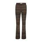 -40% Red Button  Red Button Broek srb4128 bibette zigzag bro, Kleding | Dames, Broeken en Pantalons, Verzenden, Nieuw, Bruin