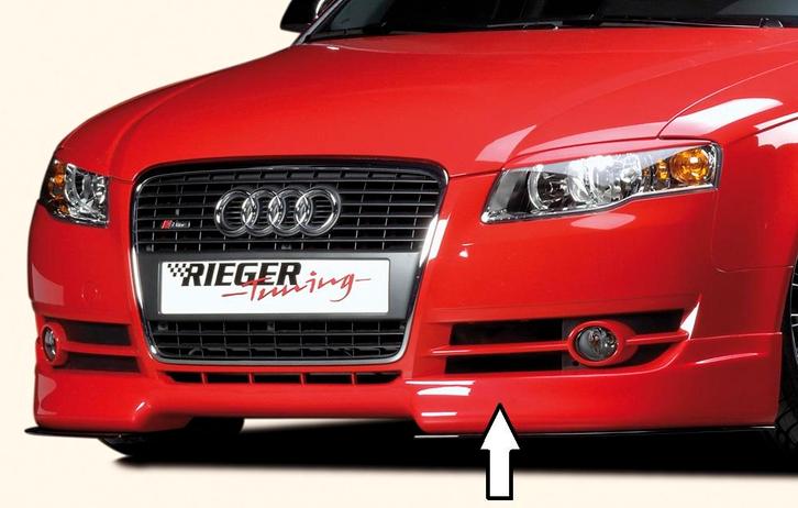 Rieger spoilerlip | A4 (8E) Typ B7: 11.04- (vanaf Facelift), Auto-onderdelen, Carrosserie en Plaatwerk, Nieuw, Audi, Verzenden