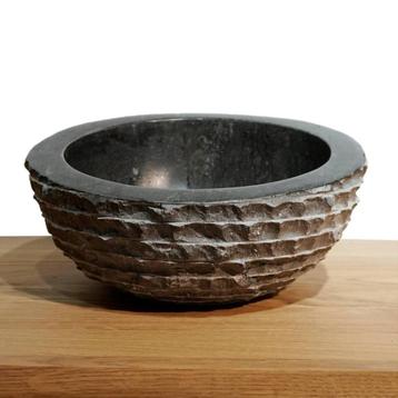 Zwart Marmeren Waskom Mini  - Oblique | 30x14.5/10.5 beschikbaar voor biedingen