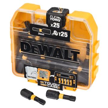 DT70558T Impact Torsion TicTac Schroefbits T25 25 stuks beschikbaar voor biedingen