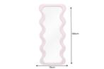 Design wandspiegel CURVY 160cm roze - 43162, Huis en Inrichting, Woonaccessoires | Spiegels, Ophalen of Verzenden, Nieuw