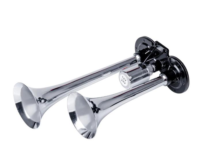 Dubbele claxon - 2 tonen - 12/24V - 118dB, Auto diversen, Auto-accessoires, Nieuw, Ophalen of Verzenden