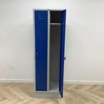 Tweedehands Garderobe/lockerkast 2 deurs, met hang en leg, Ophalen of Verzenden, Gebruikt, Metaal
