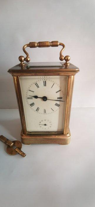 Rijtuigklok, Wekker - Ottone - Bronzo - Vetro - 1850-1900, Antiek en Kunst, Antiek | Klokken
