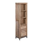 *WOONWINKEL* Tower Living Venetie Boekenkast Teak Met Wit, Nieuw, Verzenden