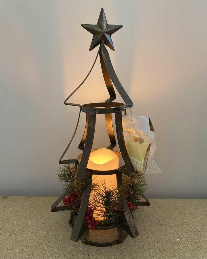 LUCOZA Kerstlantaarn in kerstboom vorm | LED kaars | met, Diversen, Kerst