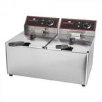 Dubbele friteuse | 2 x 8L | EGO thermostaat CaterChef, Verzenden, Nieuw in verpakking