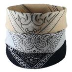 Fako Fashion® - 3-Pack Paisley Bandana - Boeren Zakdoek -, Verzenden, Nieuw