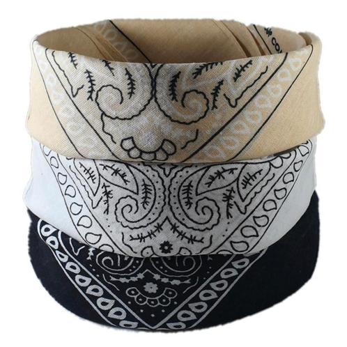 Fako Fashion® - 3-Pack Paisley Bandana - Boeren Zakdoek -, Kleding | Heren, Mutsen, Sjaals en Handschoenen, Verzenden