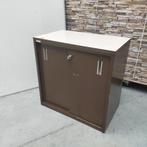 Bruine metalen schuifdeurkast - 75x75x45 cm, Huis en Inrichting, Kasten | Overige, Ophalen of Verzenden, Nieuw