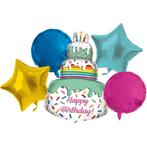 Helium Ballon Taart Set Leeg 5 delig, Hobby en Vrije tijd, Feestartikelen, Nieuw, Verzenden