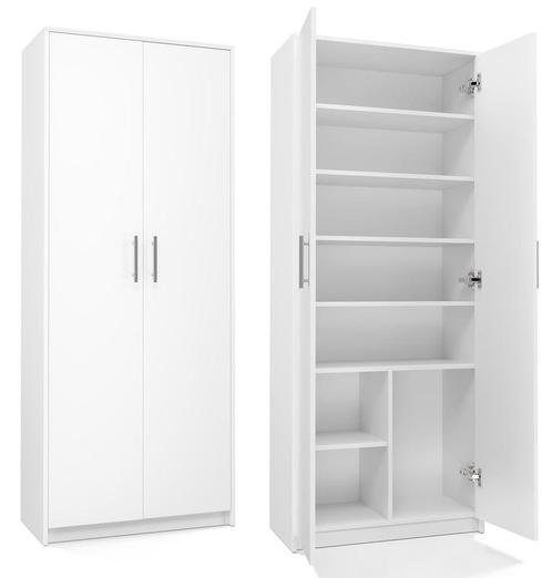 Kantoorkast-Kledingkast Wit (Kledingkasten, Slaapkamer), Huis en Inrichting, Kasten | Kledingkasten, 25 tot 50 cm, Nieuw, Overige houtsoorten