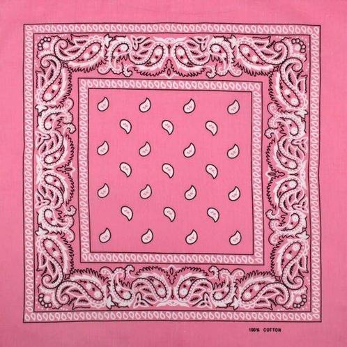 Bandana Zakdoek Paisley Licht Roze, Sieraden, Tassen en Uiterlijk, Uiterlijk | Haarverzorging
