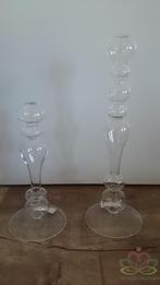 Glas Vaas Kandelaar 20 cm. Glas Vaas Kandelaar 20 cm., Ophalen of Verzenden, Nieuw