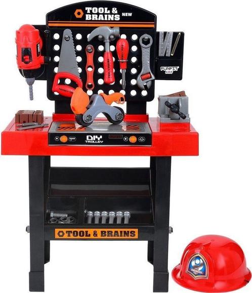 Kinder workstation - speelwerkbank - met gereedschap, Kinderen en Baby's, Speelgoed | Educatief en Creatief, Nieuw, Ophalen of Verzenden