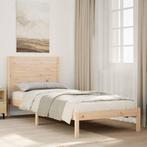 vidaXL Bedframe extra lang zonder matras massief hout 90x210, Eenpersoons, Bruin, Verzenden, Nieuw