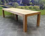 Krista dining tuintafel 320x110xH77,5 cm- poten 12 cm teak, Ophalen of Verzenden, Nieuw, Teakhout