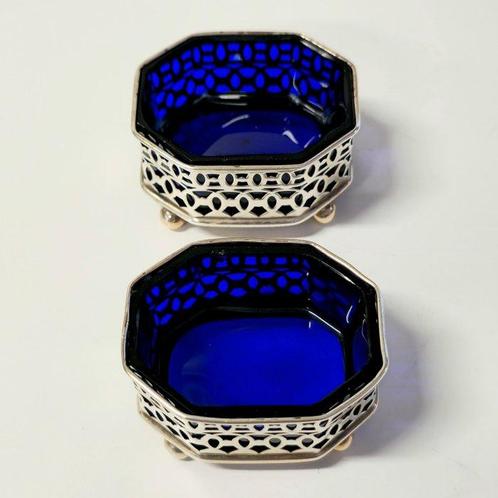 Thomas Hayes - Zoutvat (2) - .925 zilver, Antiek en Kunst, Antiek | Goud en Zilver