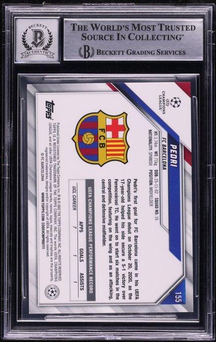 2021-22 Topps UEFA Champions League #155 Pedri Auto –, Verzamelen, Stickers
