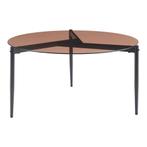 Salontafel Ulökantaa Ø80x40 cm bruin [en.casa], Huis en Inrichting, Tafels | Salontafels, Verzenden, Nieuw