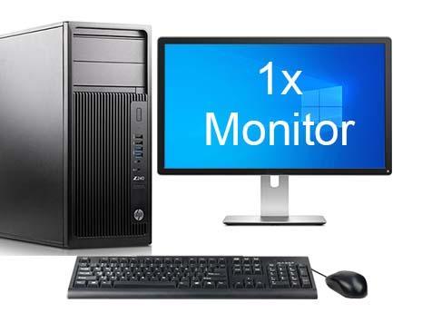 HP Z240 Workstation TWR i5 7e Gen incl. 1 Monitor + 2 jaar, Computers en Software, Desktop Pc's, 16 GB, Ophalen of Verzenden